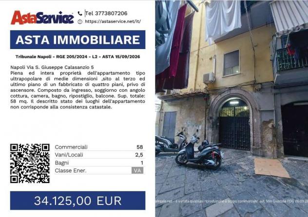 Tribunale Napoli - RGE 205/2024 - L2 - Tribunale Napoli - RGE 205/2024 - L2 - ASTA 15/09/2026