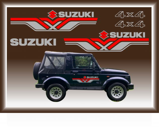 Adesivi SUZUKI per fuoristrada VITARA - SAMURAI - SANTANA - JIMNY