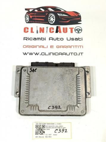 CENTRALINA MOTORE FIAT Ducato 4° Serie 0281012597 9658309980 RHV diesel 1997 (0206) - Foto 4