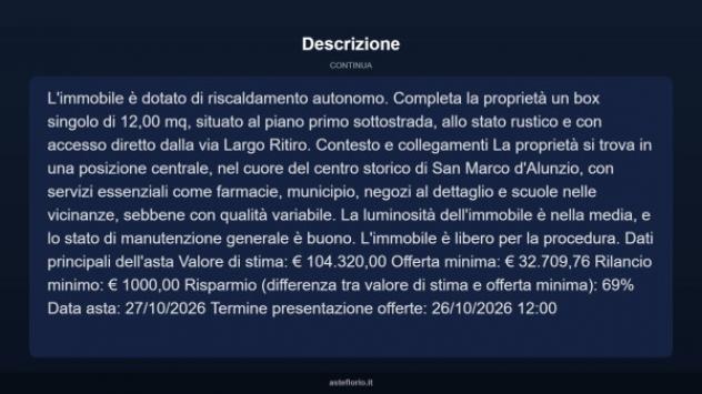 Immobile in asta di 127 m², box auto in vendita a San Marco d'Alunzio - Foto 12