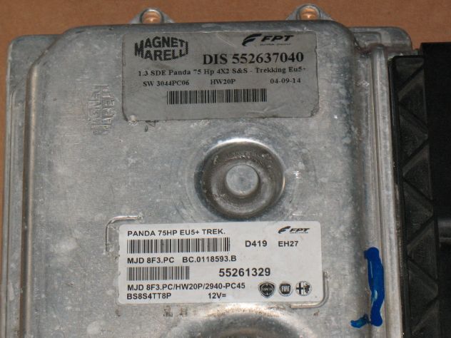 55253516 ECU CENTRALINA MOTORE FIAT 500L 55253516 85HP HW10L