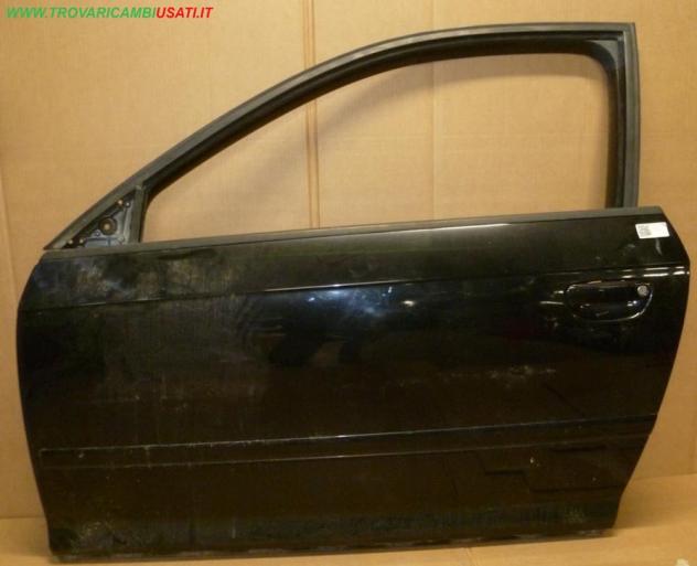 PORTA S. NERO MET. CON/ALZ. E SERR.  Carrozzeria  Lamierati esterni  Porte  Porta ant. sx. AUDI - A3 3 porte - 01-06-2003 - 01-06-2008, AUDI - A3 3 po