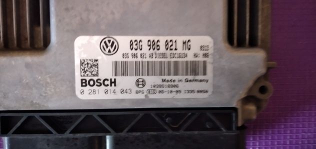 VOLKSWAGEN TOURAN CENTRALINA MOTORE 03G906021MG BOSCH 0281014043 - Foto 4