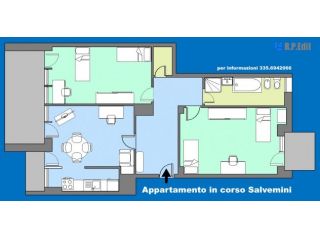 Appartamento arredato 4 posti letto in zona Mirafiori Nord
