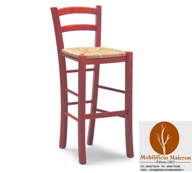 Sgabelli ristorante cod 4030/P color Rosso nuovi