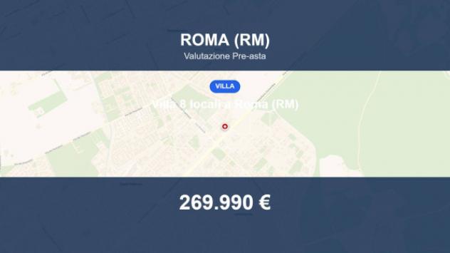 Immobile in asta di 132 m² con più di 5 locali e box auto doppio in vendita a Roma