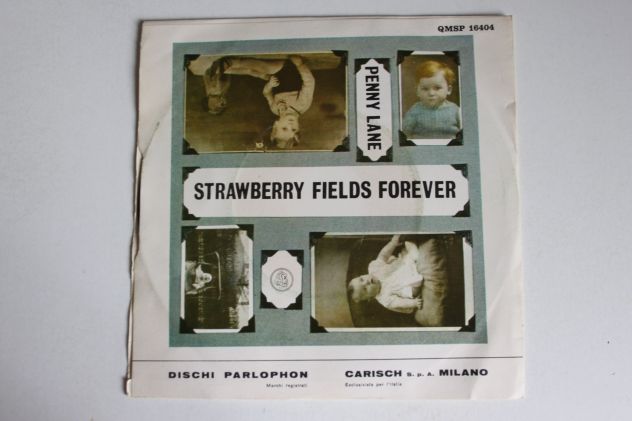 7" BEATLES STRAWBERRY FIELDS FOREVER / PENNY LANE ITALY PARLOPHON QMSP 16404 - Foto 2