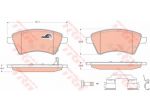 Trw Pattini Freno Fiat Fiat Sedici 1.6 - 1.9D 1.6 16V Gdb1673