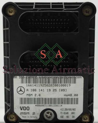 Mercedes Vaneo W414 1.9 centralina motore A1661411925