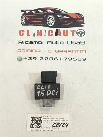 CENTRALINA CANDELETTE RENAULT Clio Serie 7700115078 D4F784 benzina 1149 (0408) - Foto 3