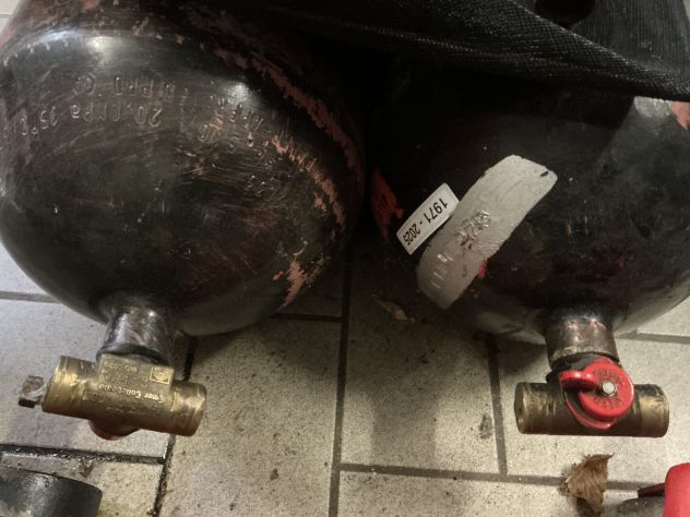 Svendo 2 bombole per gas metano autotrazione 2 x45 legs valvolate - Foto 2
