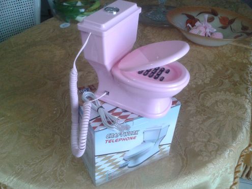TELEFONO CON FILO A FORMA DI WC - Foto 3
