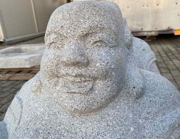 Buddha in pietra granito per giardino Zen - Foto 5