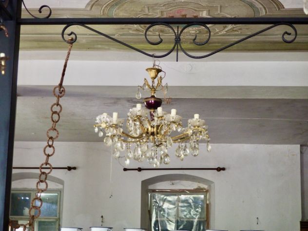 Lampadario stile Barocco in cristallo
