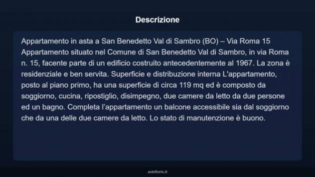 Immobile in asta di 119 m² in vendita a San Benedetto Val di Sambro - Foto 4