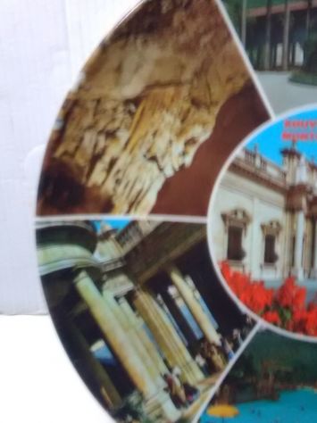 SOUVENIR - PIATTO DA PARETE DI MONTECATINI TERME ANNI 60/70 IN MELAMINA - Foto 2