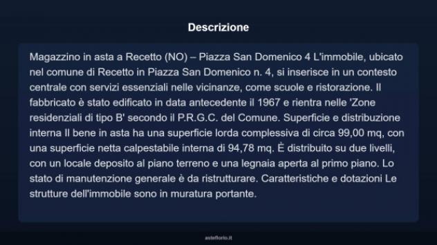 Immobile in asta di 99 m² in vendita a Recetto - Foto 3