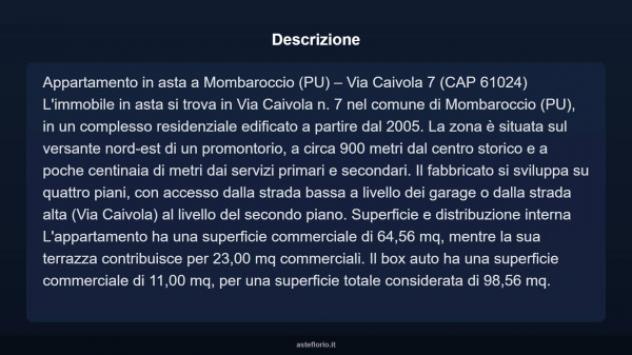 Immobile in asta di 101 m², box auto in vendita a Mombaroccio - Foto 4