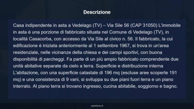 Immobile in asta di 196 m² con più di 5 locali in vendita a Vedelago - Foto 9