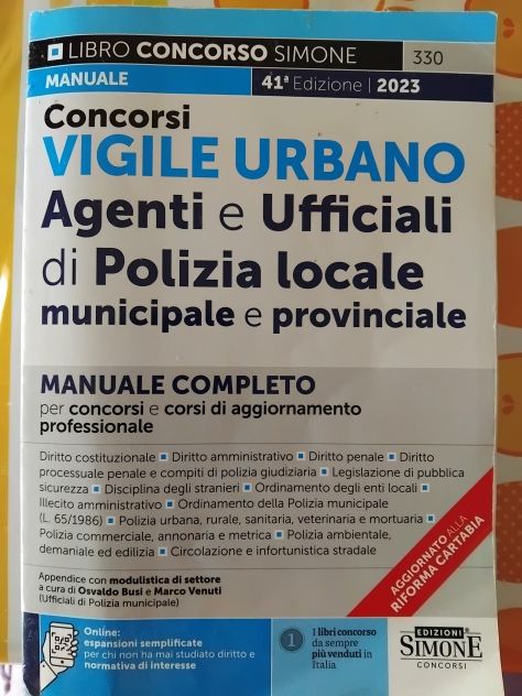 Manuale per concorso Vigile Urbano