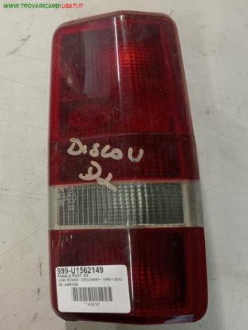 FANALE POST. DX. 999-U1562149 Carrozzeria  Lamierati interni  Parete posteriore  Sede  LAND ROVER - DISCOVERY - 1998  2002