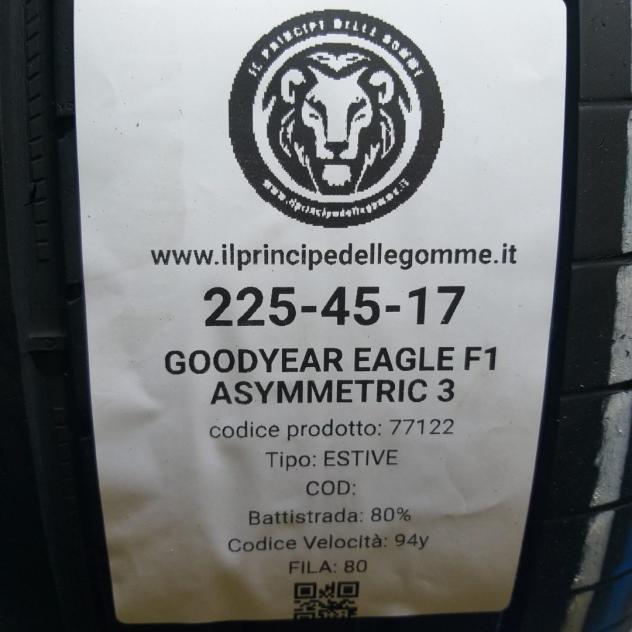 2 GOMME 225 45 17 GOODYEAR A77122 - Foto 2