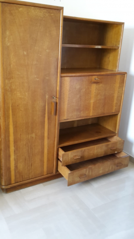 Letto con comodino ed armadio con libreria - Foto 6