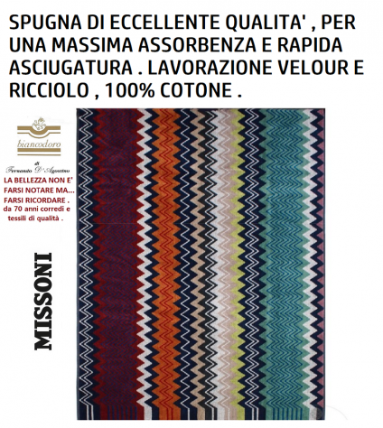 Missoni set spugne 8 pezzi , 4 asciugamani + 4 ospiti misure max - Foto 5