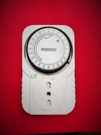 Programmatore Timer Meccanico Giornaliero, Spina Italiana Bianco