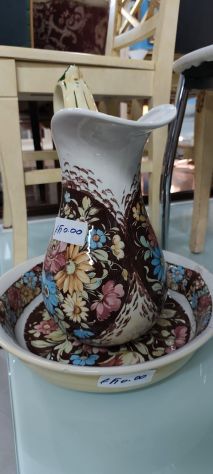 Vaso con Piatto in Porcellana – 25120 - Foto 2
