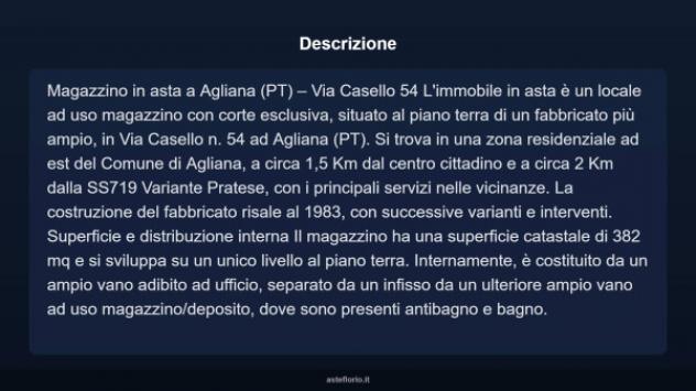Immobile in asta di 382 m² in vendita a Agliana - Foto 4