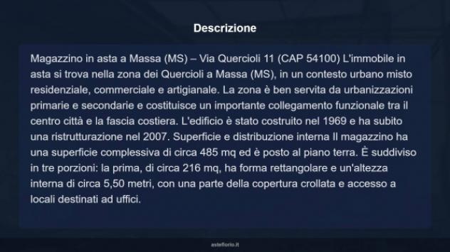 Immobile in asta di 485 m² in vendita a Massa - Foto 7