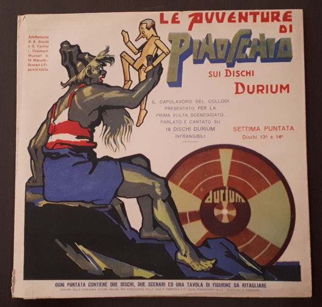 LE AVVENTURE DI PINOCCHIO SUI DISCHI DURIUM 1933, completo su 18 dischi. - Foto 9