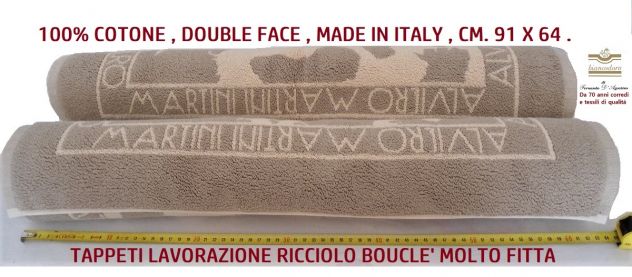 Tappeto ALVIERO MARTINI 1^CLASSE multiuso in cotone cm. 63 x 91 double face - Foto 7
