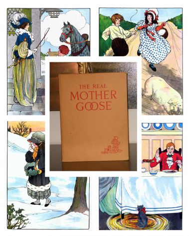THE REAL MOTHER GOOSE, illustrated by BLANCHE FISHER WRIGHT, London 1961.