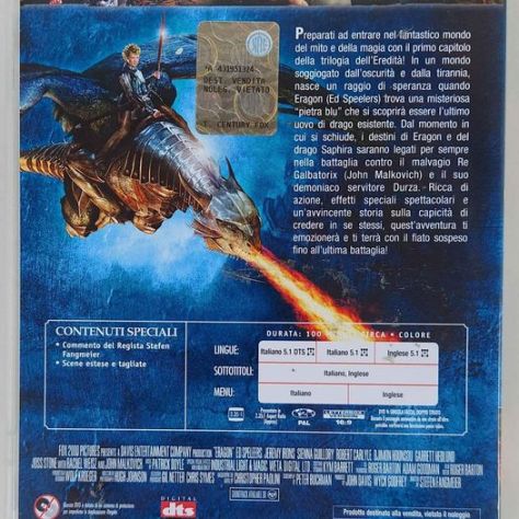 Eragon (DVD)con Edward Speleers/Jeremy Irons 20th Century Fox Home Entertainment - Foto 2