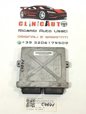 CENTRALINA MOTORE RENAULT Megane ll Serie 616467000 K4M788 bifuel/gas 1598 (0206) - Foto 3