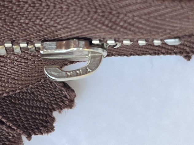X76 Cerniere Lampo Zip metallo YKK senza tiretto cm 20 Marrone – Pz. 90 - Foto 5