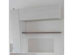 Sala moderna Parete Attrezzata composta da 2 pensili + mensola color Wenghe