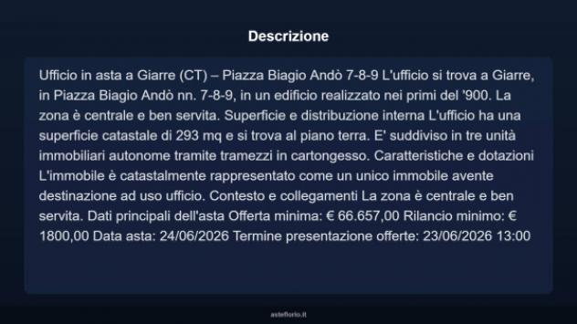 Immobile in asta di 293 m² in vendita a Giarre - Foto 3