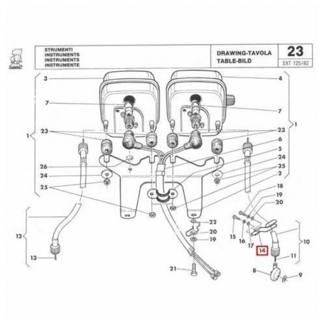 Guida cavo contakilometri Cagiva Elefant SXT 125 - 34891 - Foto 3