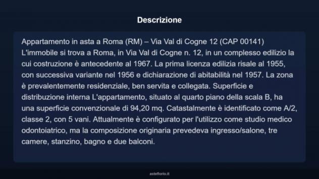 Immobile in asta di 94 m² in vendita a Roma - Foto 4