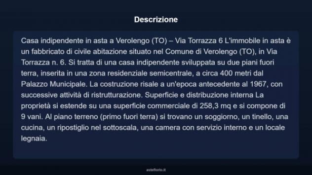 Immobile in asta di 258 m² con più di 5 locali in vendita a Verolengo - Foto 5