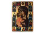 ICONA : Madre di Dio Igorevskaja con Deesis e santi selezionati,  XIV sec.