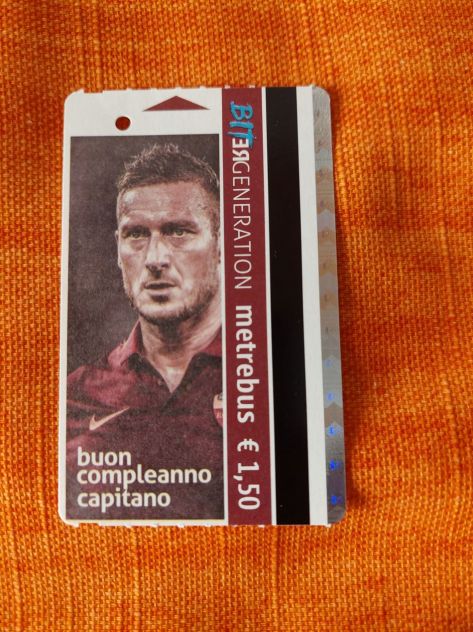 4 BIGLIETTI ATAC ROMA COMPLEANNO TOTTI 2015 - Foto 3