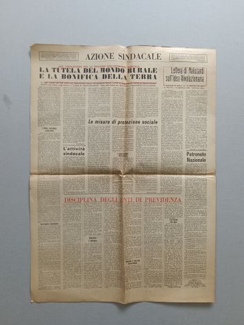 Fascicolo Azione Sindacale ed. speciale del 1961. Ottime condizioni. - Foto 3