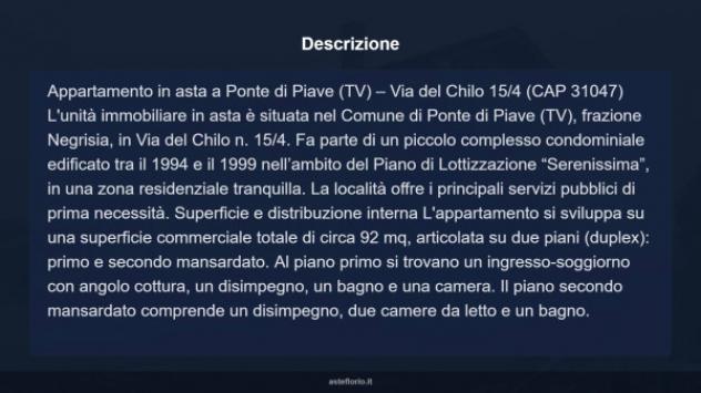 Immobile in asta di 92 m², box auto in vendita a Ponte di Piave - Foto 10