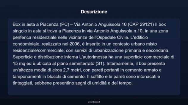 Immobile in asta di 15 m² in vendita a Piacenza - Foto 5