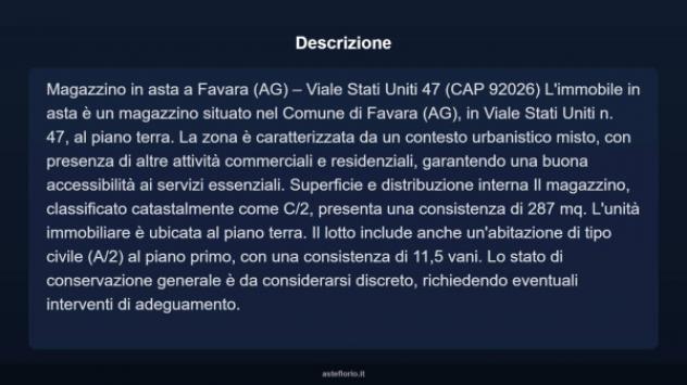 Immobile in asta di 287 m² in vendita a Favara - Foto 3
