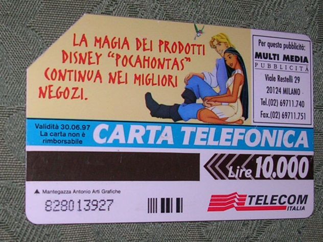 SCHEDA TELEFONICA ITALIA 52U